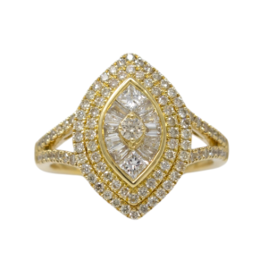 Natural Diamond 14kt Yellow Gold Ladies Ring