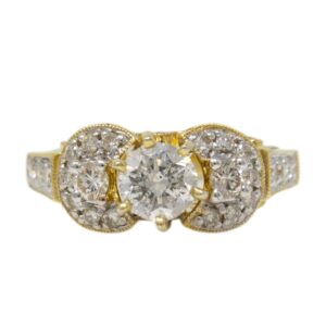 Natural Diamond 14kt Yellow Gold Ladies Ring
