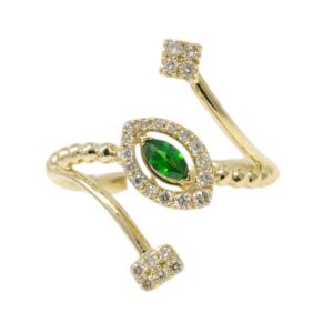 Natural VS Diamond 14kt Yellow Gold Ladies Ring