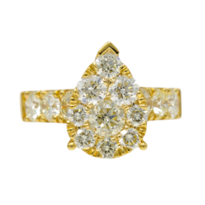 Natural Diamond 14kt Yellow Gold Ladies Ring