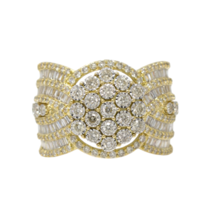 Natural Diamond 14kt Yellow Gold Ladies Ring