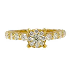 Natural VS Diamond 14kt Yellow Gold Ladies Ring
