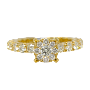 Natural VS Diamond 14kt Yellow Gold Ladies Ring