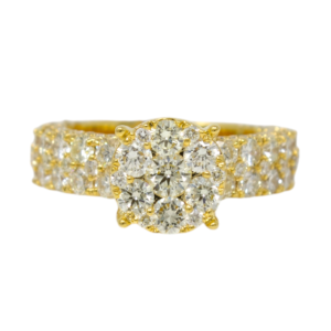 Natural VS Diamond 14kt Yellow Gold Ladies Ring