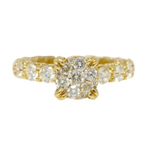 Natural VS Diamond 14kt Yellow Gold Ladies Eternal Ring