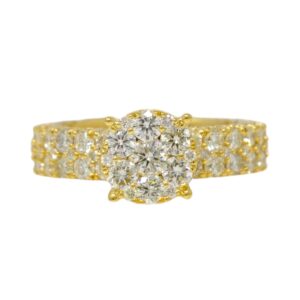 Natural VS Diamond 14kt Yellow Gold Ladies Ring