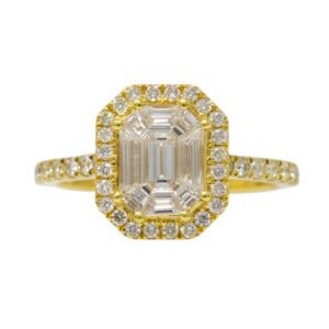 Natural VS Diamond 14kt Yellow Gold Ladies Ring