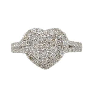 Natural VS Diamond 14kt White Gold Ladies Ring