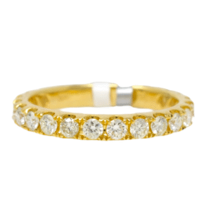 Natural VS Diamond 14kt Yellow Gold Ladies Band
