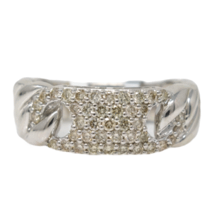 Natural VS Diamond 14kt White Gold Ladies Band