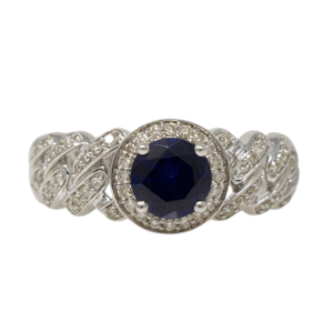 Natural VS Diamond 14kt White Gold Ladies Ring
