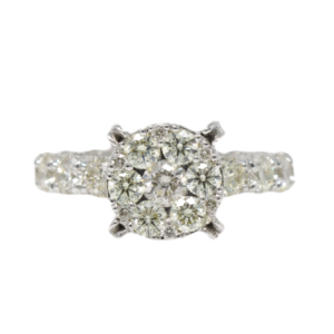 Natural VS Diamond 14kt White Gold Ladies Ring