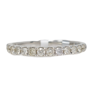 Natural VS Diamond 14kt White Gold Ladies Band