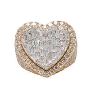 Natural Diamond 14kt Rose Gold Heart Ring