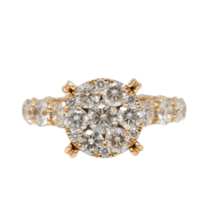 Natural VS Diamond 14kt Rose Gold Ladies Eternal Ring