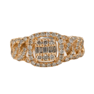 Natural VS Diamond 14kt Rose Gold Ladies Ring