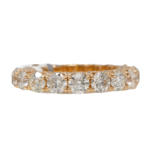 Natural VS Diamond 14kt Rose Gold Ladies Band