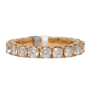 Natural VS Diamond 14kt Rose Gold Ladies Infinity Band