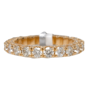 Natural VS Diamond 14kt Rose Gold Ladies Infinity Band