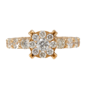 Natural VS Diamond 14kt Rose Gold Ladies Infinity Ring