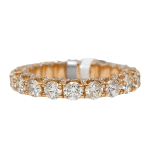 Natural VS Diamond 14kt Rose Gold Ladies Infinity Band