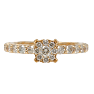 Natural VS Diamond 14kt Rose Gold Ladies Ring