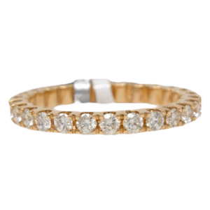 Natural VS Diamond 14kt Rose Gold Ladies Infinity Band