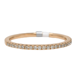 Natural VS Diamond 14kt Rose Gold Ladies Band
