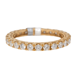 Natural VS Diamond 14kt Rose Gold Ladies Band