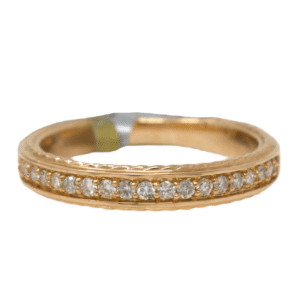 Natural VS Diamond 10kt Rose Gold Ladies Band