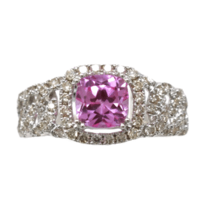 Natural VS Diamond 14kt White Gold Ladies Ring